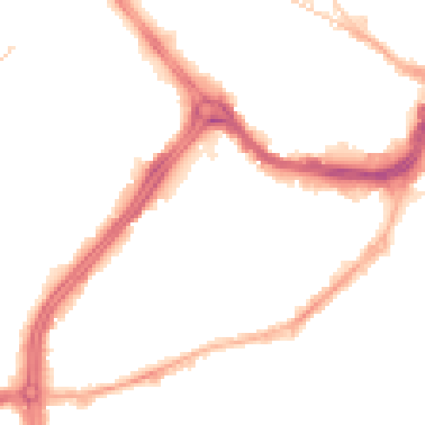 Night-time road noise heatmap for S3 7DD