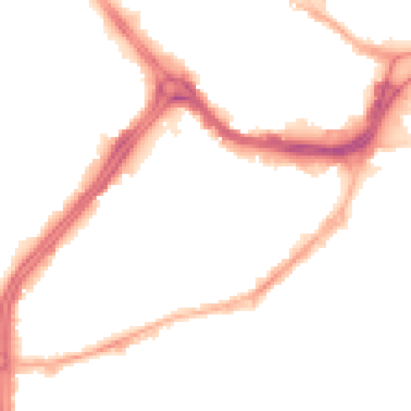 Night-time road noise heatmap for S3 7DE