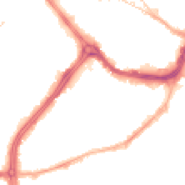 Night-time road noise heatmap for S3 7DR
