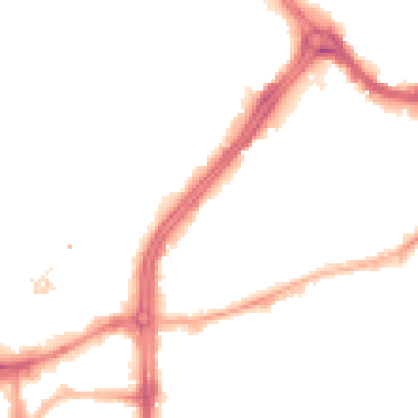 Night-time road noise heatmap for S3 7DS
