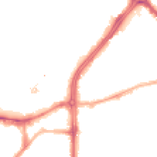 Night-time road noise heatmap for S3 7EA