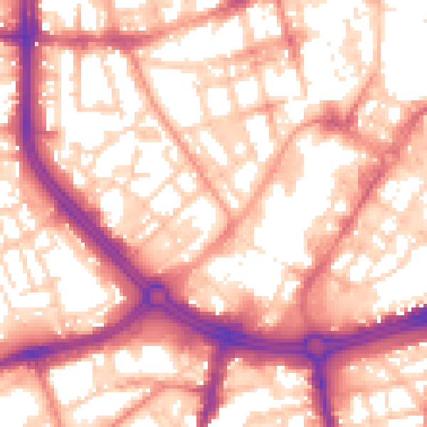 Daytime road noise heatmap for S3 7EE