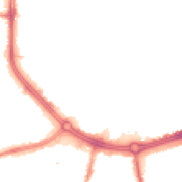 Night-time road noise heatmap for S3 7EE