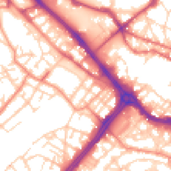 Daytime road noise heatmap for S3 7EJ