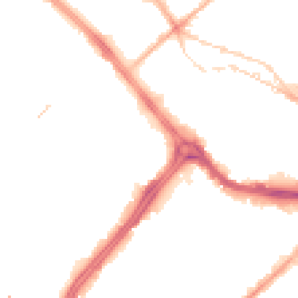 Night-time road noise heatmap for S3 7ER