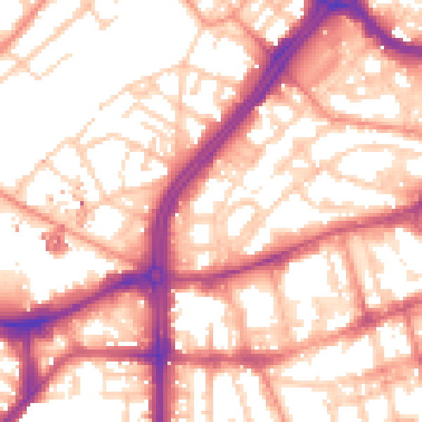 Daytime road noise heatmap for S3 7HN