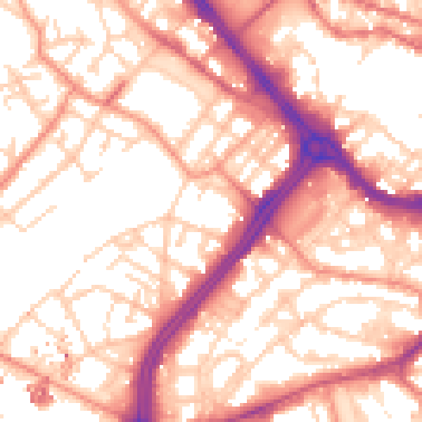 Daytime road noise heatmap for S3 7LB