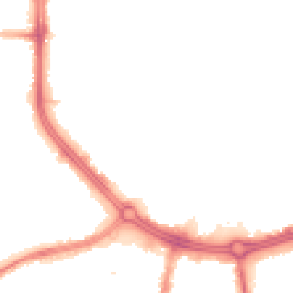 Night-time road noise heatmap for S3 7LQ