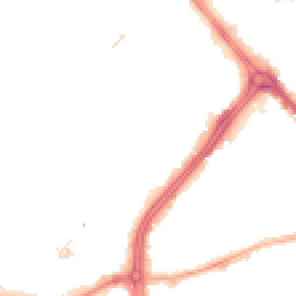Night-time road noise heatmap for S3 7PP