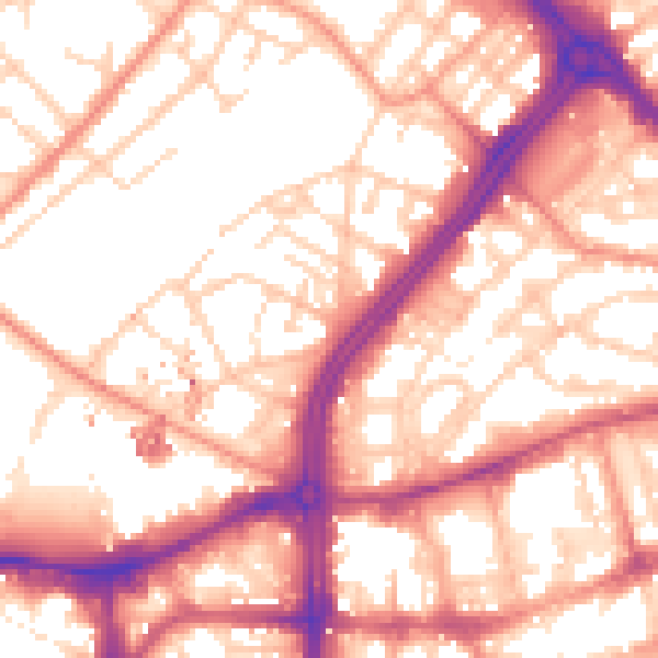 Daytime road noise heatmap for S3 7PR