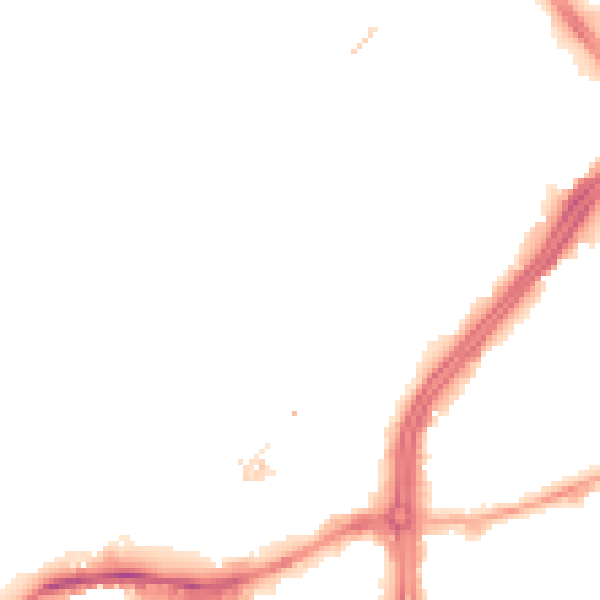 Night-time road noise heatmap for S3 7PZ