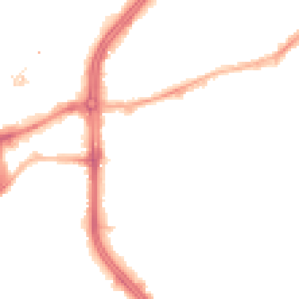 Night-time road noise heatmap for S3 7QA
