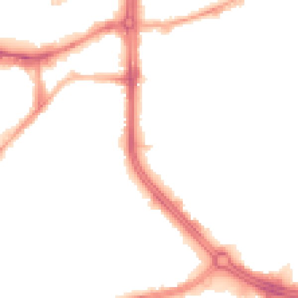 Night-time road noise heatmap for S3 7XA