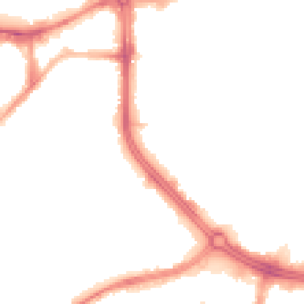 Night-time road noise heatmap for S3 7XB