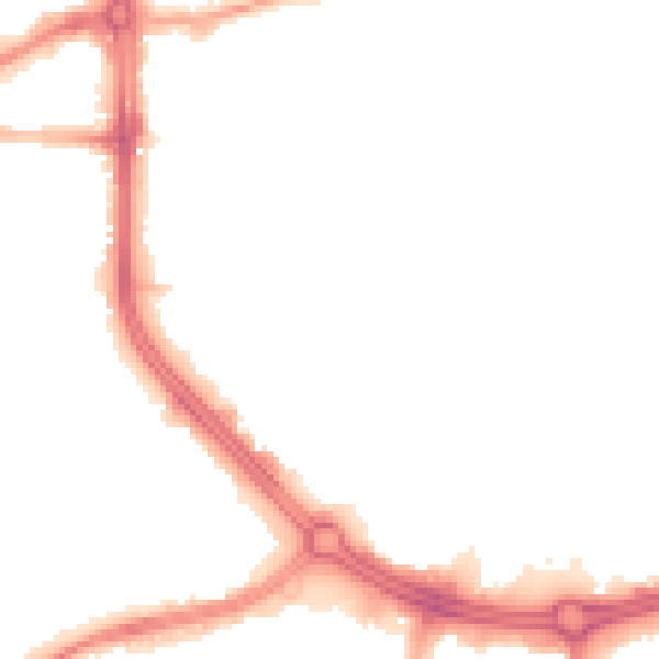 Night-time road noise heatmap for S3 7XH
