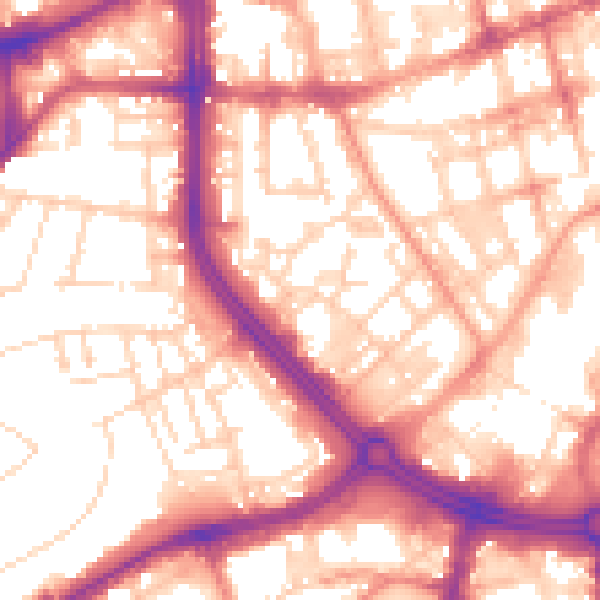 Daytime road noise heatmap for S3 7XL
