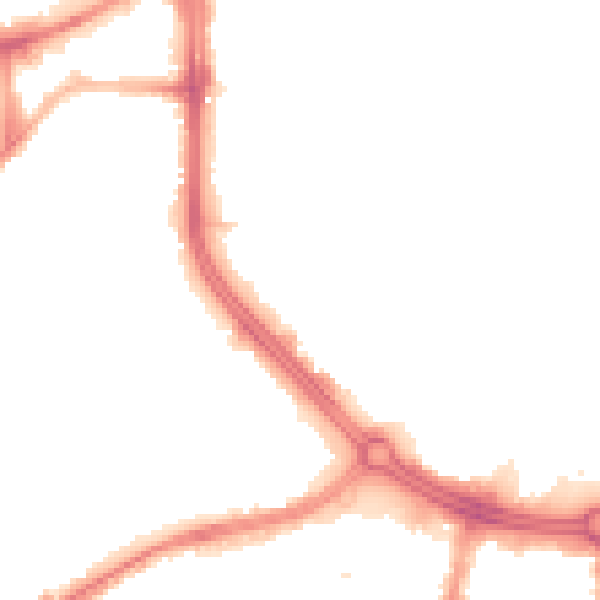 Night-time road noise heatmap for S3 7XL