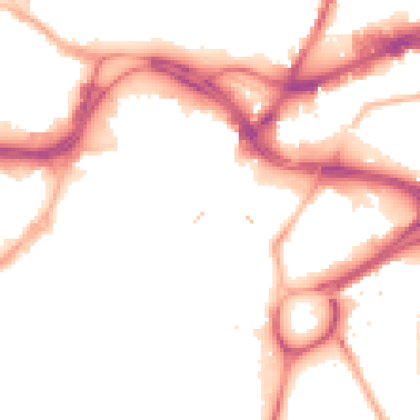 Night-time road noise heatmap for S3 8GA