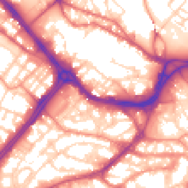 Daytime road noise heatmap for S3 8UH