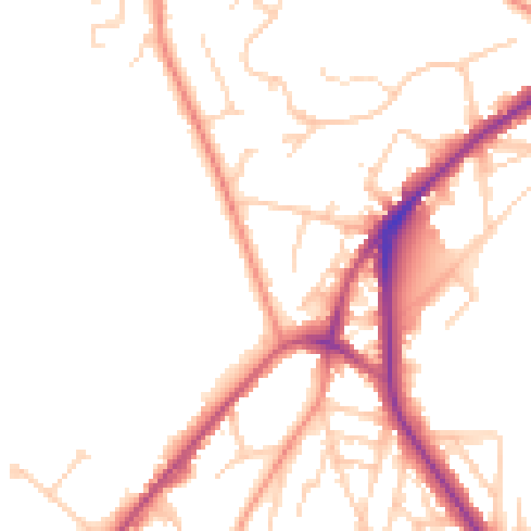 Daytime road noise heatmap for S3 9AB