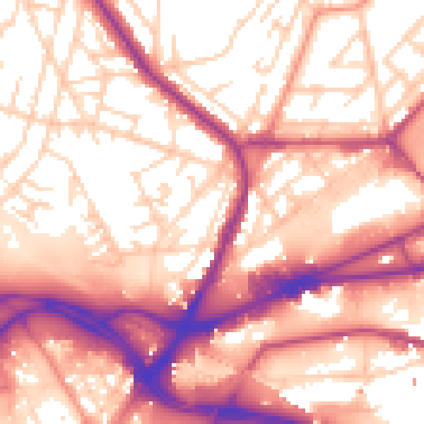 Daytime road noise heatmap for S3 9LE