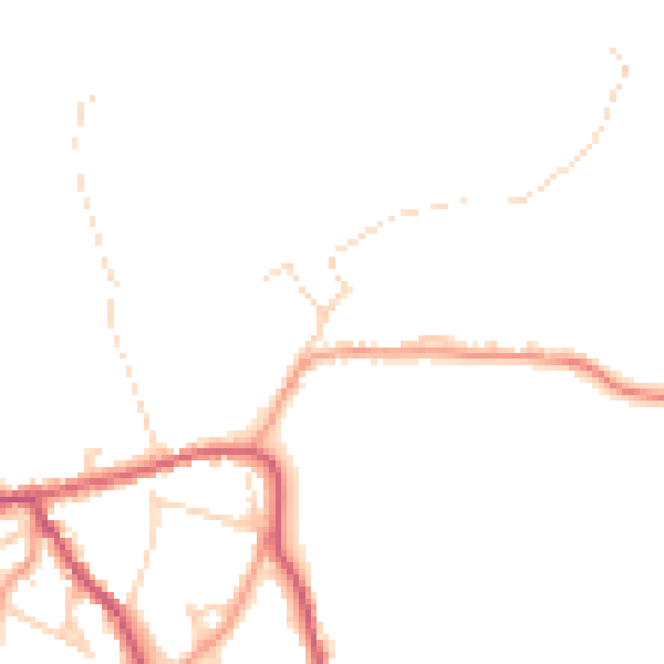 Daytime road noise heatmap for S32 1BT