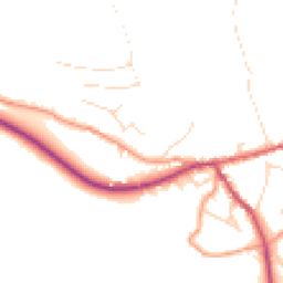 Daytime road noise heatmap for S32 1DE