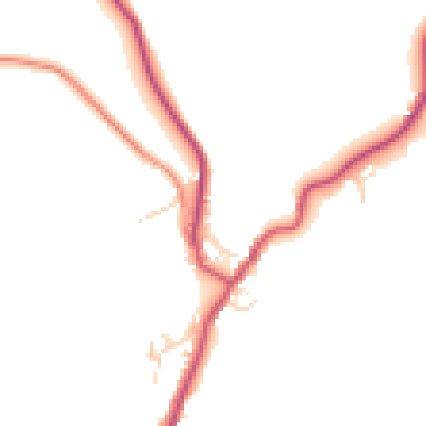 Daytime road noise heatmap for S32 2JH