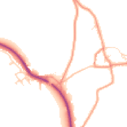 Daytime road noise heatmap for S32 3YW