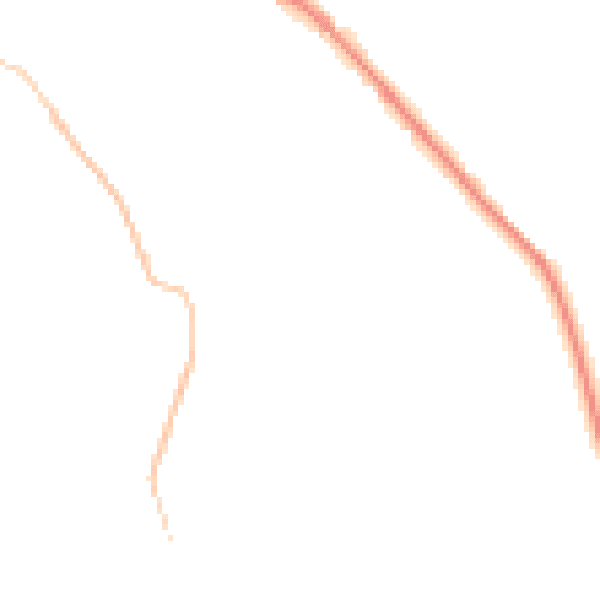 Night-time road noise heatmap for S35 0AD