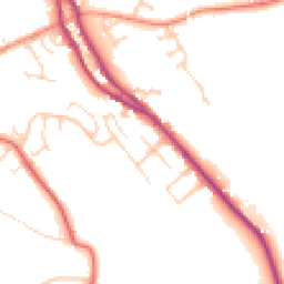 Daytime road noise heatmap for S35 0FA