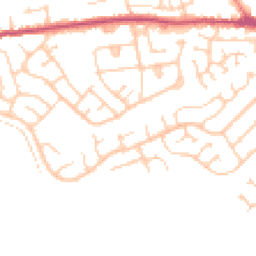 Daytime road noise heatmap for S35 1PP