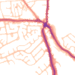 Daytime road noise heatmap for S35 1QT