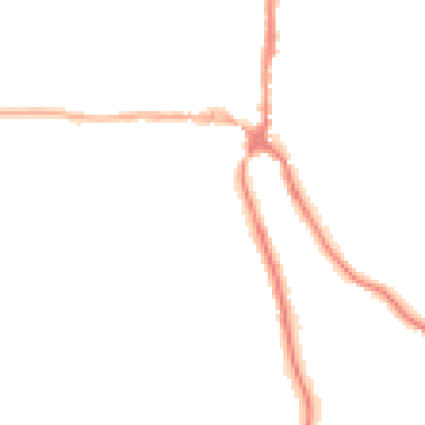 Night-time road noise heatmap for S35 1QT