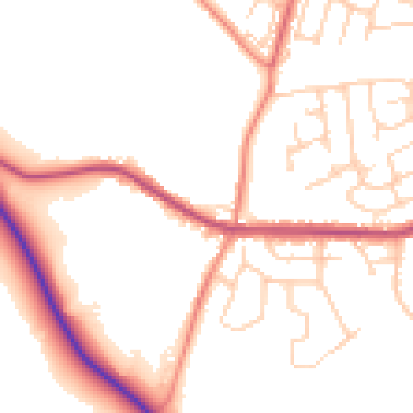 Daytime road noise heatmap for S35 1ST