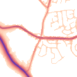 Daytime road noise heatmap for S35 1TJ