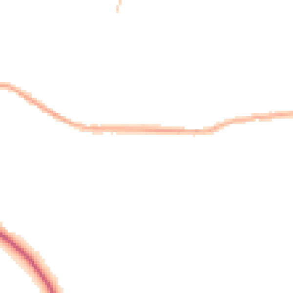 Night-time road noise heatmap for S35 1TU