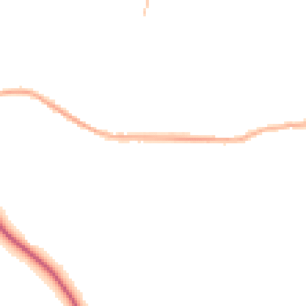Night-time road noise heatmap for S35 1WF