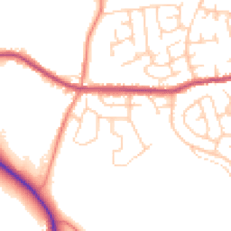 Daytime road noise heatmap for S35 1WR