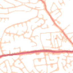 Daytime road noise heatmap for S35 2BS