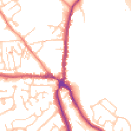 Daytime road noise heatmap for S35 2XE