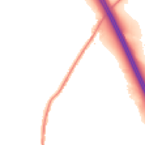 Night-time road noise heatmap for S35 2YH