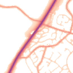 Daytime road noise heatmap for S35 4FD