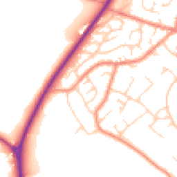 Daytime road noise heatmap for S35 4GF
