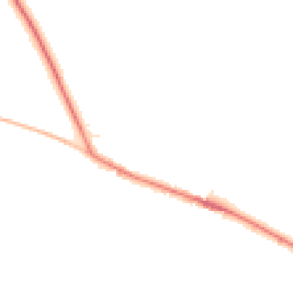 Night-time road noise heatmap for S35 7AA