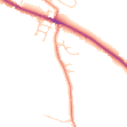 Daytime road noise heatmap for S35 7AE
