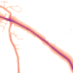 Daytime road noise heatmap for S35 7AJ