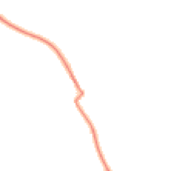 Night-time road noise heatmap for S35 7DB