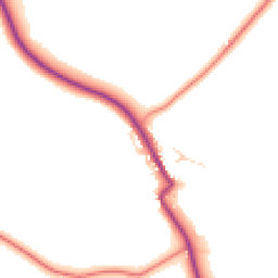 Daytime road noise heatmap for S35 7DD