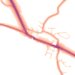 Daytime road noise heatmap for S35 7DZ